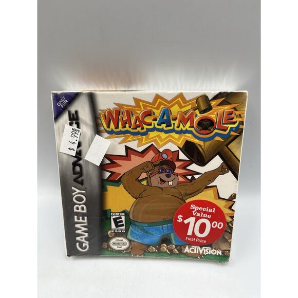 Whac-A-Mole (Nintendo Game Boy Advance, 2005) Factory Sealed - Picture 1 of 7